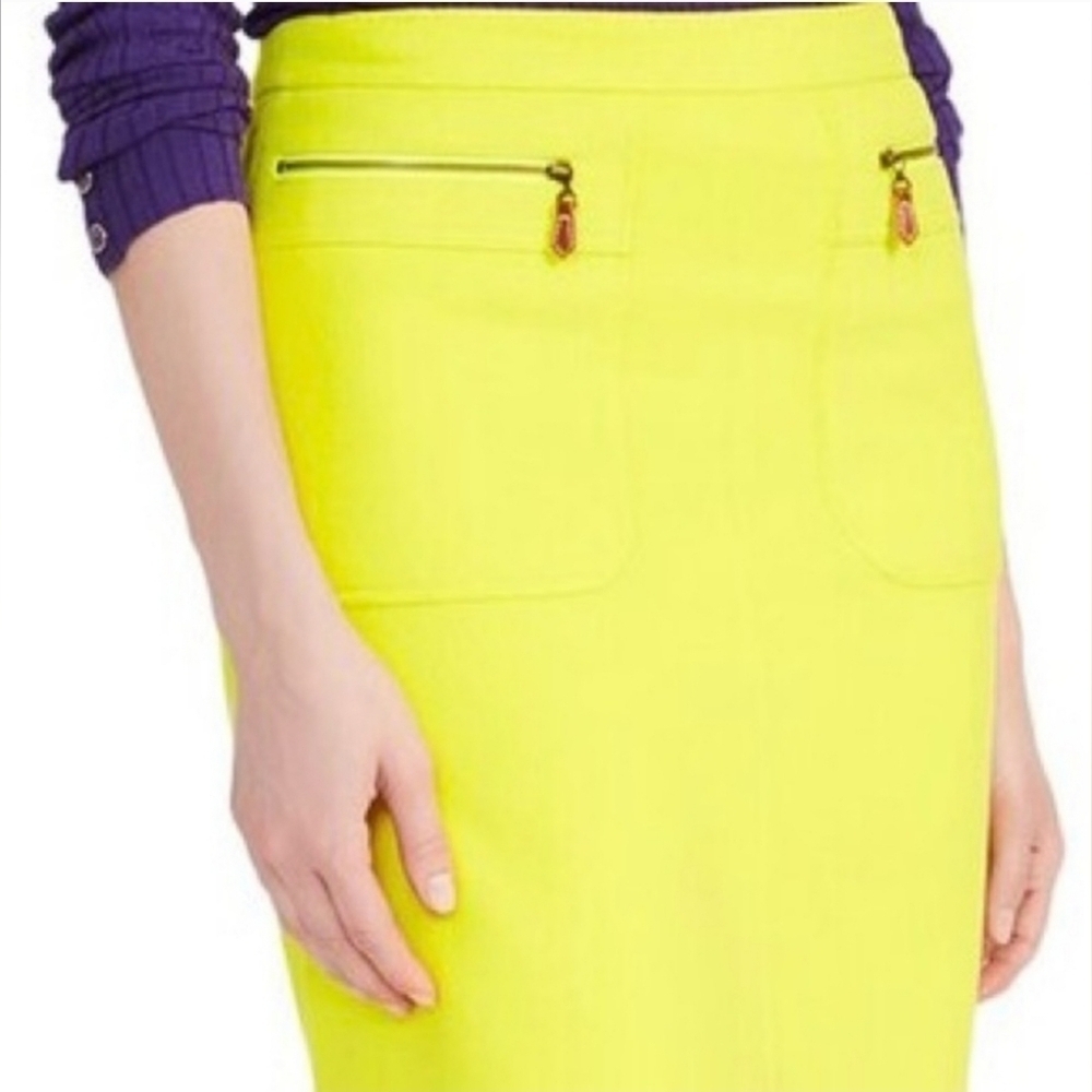 J. McLaughlin Pencil Neon Office Career Casual Bussiness‎ mini Skirt szie 6
